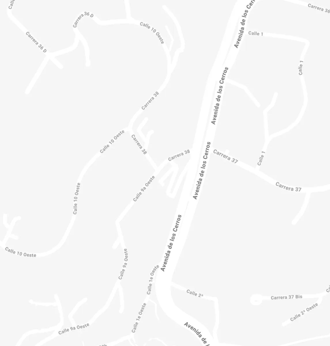 Mapa de ubicación y dirección de la sede Los Cristales de Panadería El Molino en Cali, Valle del Cauca.