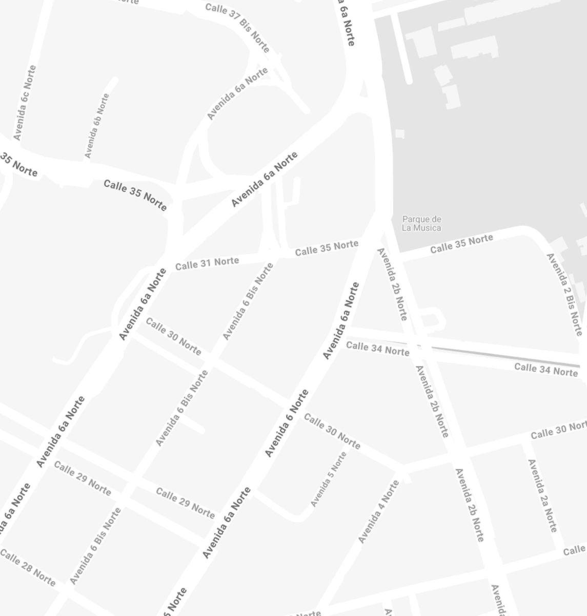 Mapa de ubicación y dirección de la sede La Montaña de Panadería El Molino en la Avenida 6ta de Cali, Valle del Cauca.