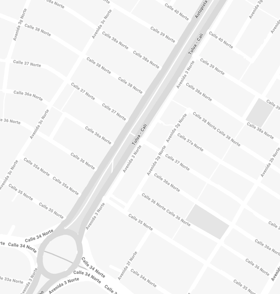 Mapa de ubicación y dirección de la sede de Panadería El Molino en el barrio Prados del Norte, Cali, Valle del Cauca.